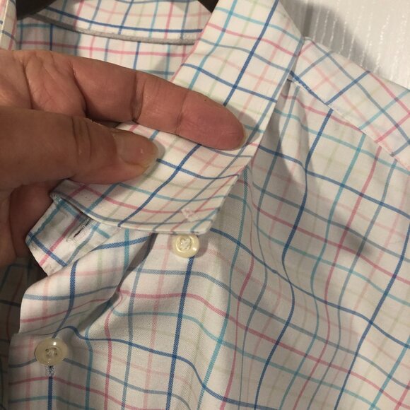 Peter Millar men striped color casual long sleeve shirt, L - Picture 3 of 11